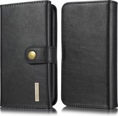 Voor iPhone 11 DG.MING Triple Fold Crazy Horse Texture Magnetische Horizontale Flip Leren Case met Houder & Kaartsleuven & Portemonnee (Zwart)