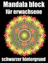 Mandalas block fur erwachsene schwarzer hintergrund