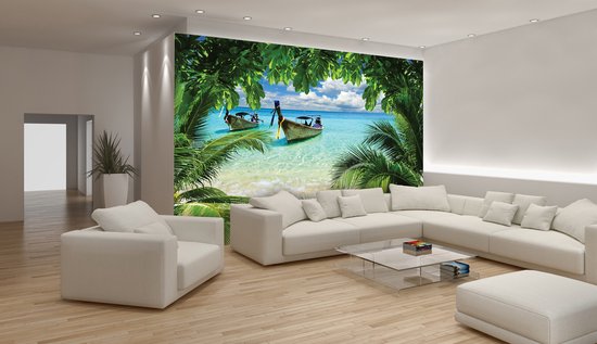 Vert | Blue Photomural, revêtement mural