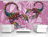Scorpions Flowers Abstract Colours Photo Wallcovering