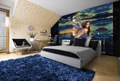 Fairy Sea Flowers Wings Photo Wallcovering