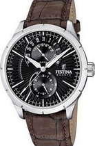 Festina F16573/4 Retro - Horloge - Staal - Zilverkleurig - 45.8 mm