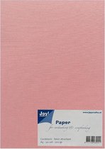 Joy! Crafts Papierset linnen structuur - roze 8099/0253 A5 20 vel