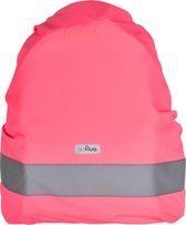 gofluo. Finn Rugzakhoes - Reflecterend - Waterafstotend - Fluo - Backpack cover - Fluorescerende hoes - Hoes voor 24L Rugzak - Zichtbaarheid in het donker - Veilig de weg op - Roze - One size