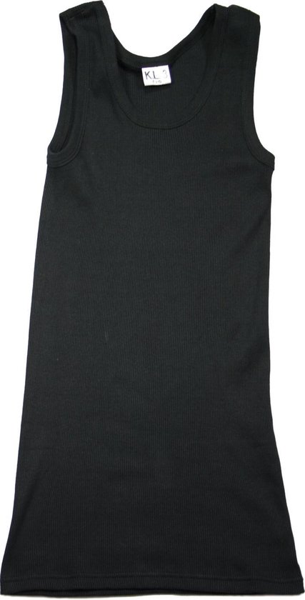 Fostex KL rib hemd (singlet) zwart