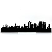 Standing Skyline Den Haag Zwart hout - 40 cm - Woon decoratie om neer te zetten en om op te hangen - Meer steden beschikbaar - Cadeau voor hem - Cadeau voor haar - Jubileum - Verjaardag - Housewarming - Aandenken aan stad - WoodWideCities