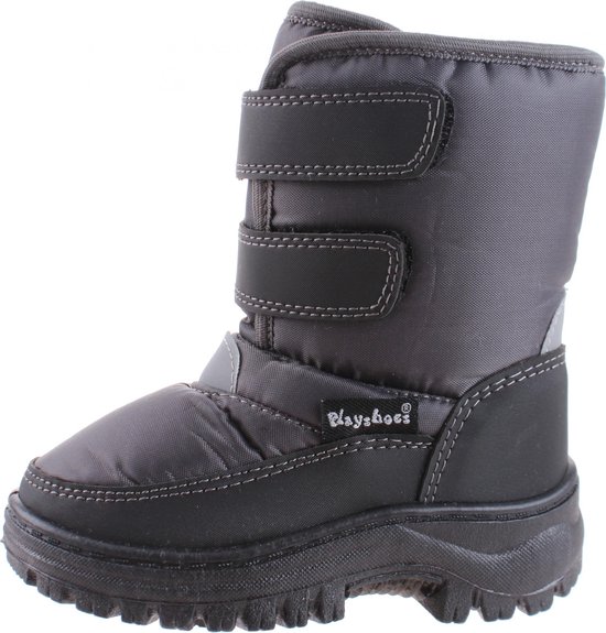 Playshoes snowboots klittenband uni grijs | bol.com