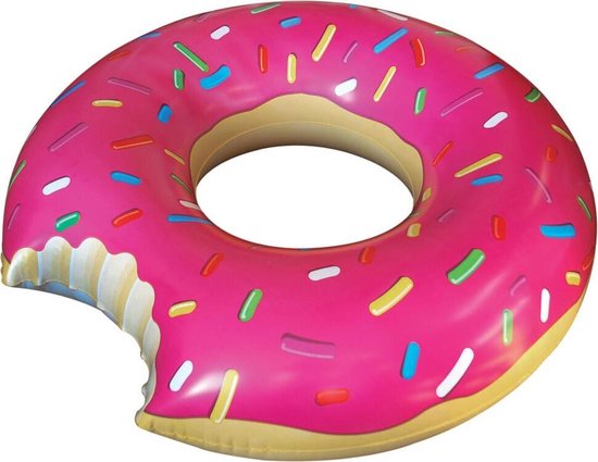 Opblaasbare Roze Donut Zwemband -XXL Opblaasband - Pool Float Ø De originele... | bol.com