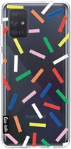 Casetastic Samsung Galaxy A71 (2020) Hoesje - Softcover Hoesje met Design - Sprinkles Print