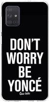 Casetastic Samsung Galaxy A71 (2020) Hoesje - Softcover Hoesje met Design - Don't Worry Be Yonc Print