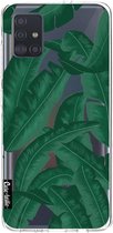 Casetastic Samsung Galaxy A51 (2020) Hoesje - Softcover Hoesje met Design - Banana Leaves Print