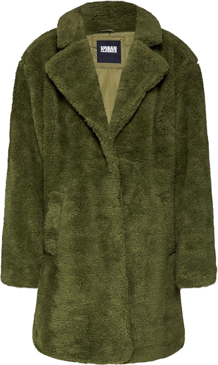 Urban Classics Winterjas -L- Oversized Sherpa Groen