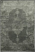 Ikado  Viscose tapijt met klassiek dessin, antra  160 x 230 cm