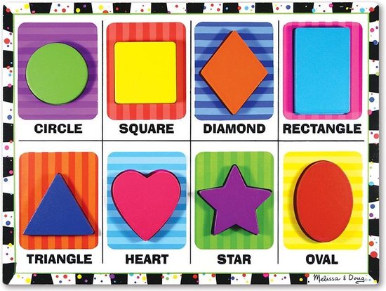 Melissa \u0026 Doug - Shapes Chunky Puzzle 