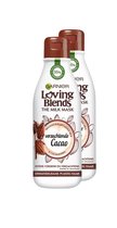 Garnier Ultra Doux Loving Blends Milk Mask Cacao Haarmasker - 2 x 250ml - Multiverpakking