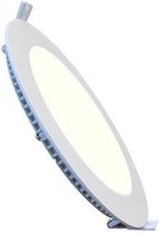 LED Downlight Slim - Inbouw Rond 6W - Natuurlijk Wit 4200K - Mat Wit Aluminium - Ø120mm - BSE