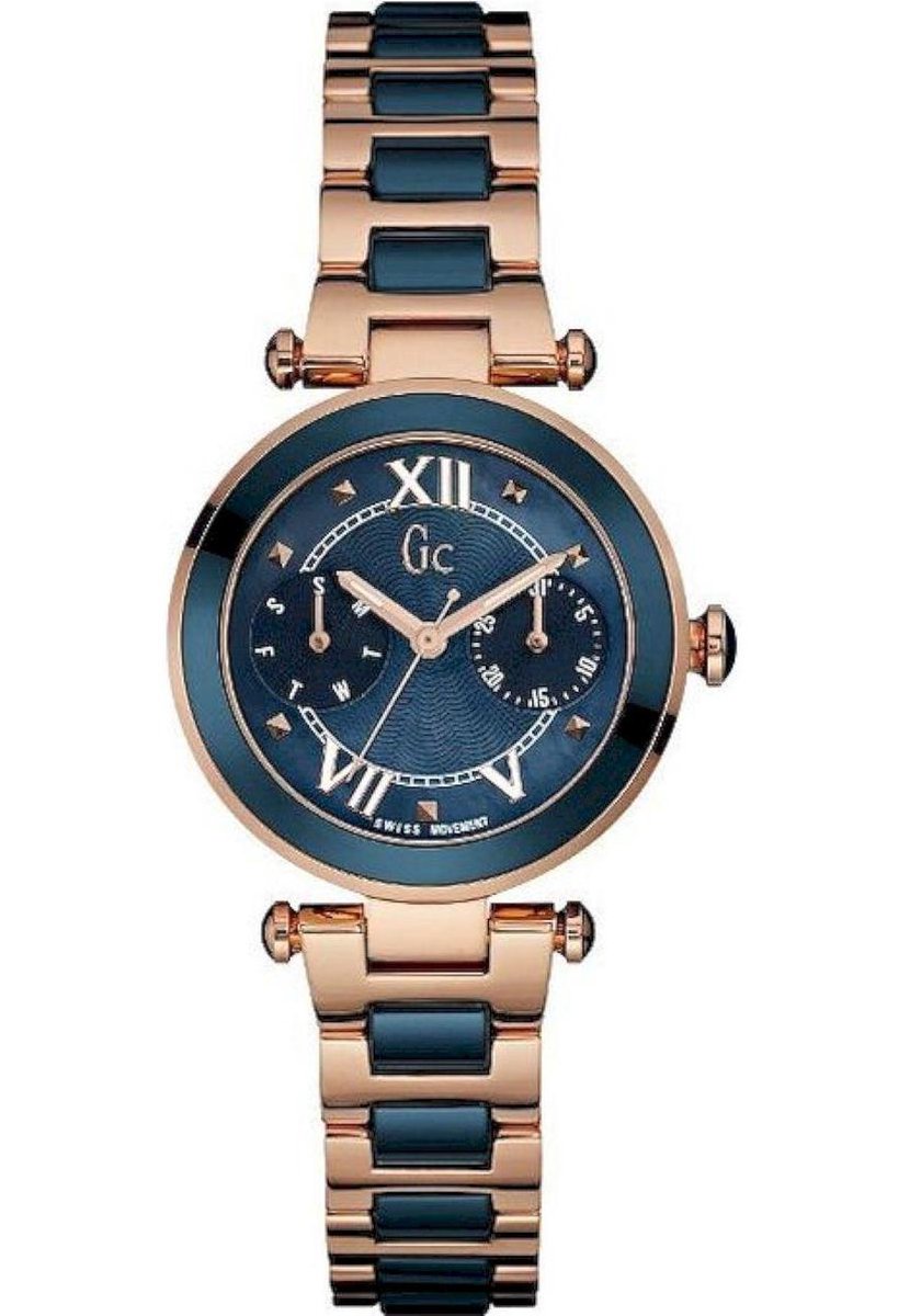Gc Watches - Y06009L7 - Horloges - Dames - RVS - Rosékleurig/ Zwart - 32 mm