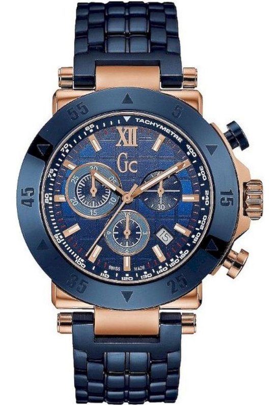 Gc Watches Gc-1 Sport X90012G7S - Horloge - Staal - Blauw - 44 mm | bol.com