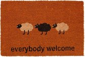 Ikado Kokosmat Welcome opdruk schapen 40 x 60 cm