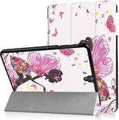 Samsung Galaxy Tab S3 9.7 Tri-Fold Book Case Flower Fee