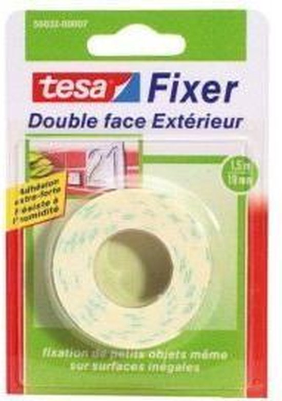 TESA Dubbelzijdig plakband buiten - 1,5m x 19mm | bol.com
