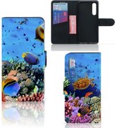 Case Cover pour Xiaomi Mi 9 SE Portefeuille Pêche