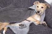 Zachte hondendeken 100x72,5cm - Tweezijdig te gebruiken met heerlijk zachte binnenvoering - Scruffs Cosy Blanket - Grijs