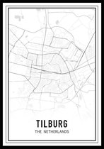 City Map Tilburg A3 stadsposter