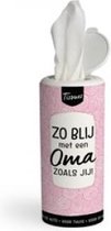 Tissue Dispenser - Zo blij met een Oma zoals jij! - In cadeauverpakking met gekleurd lint