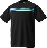 Yonex Tennisshirt Team Shirt Zwart Heren Maat Xxl