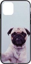 ADEL Siliconen Back Cover Softcase Hoesje Geschikt voor iPhone 11 Pro - Bulldog Hond