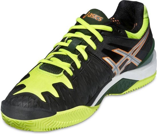 Asics Gel Resolution 6 Clay - Tennisschoenen - Heren - Maat 47 - Zwart/Geel  | bol.com