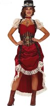 FIESTAS GUIRCA, S.L. - Sexy rood steampunk kostuum voor vrouwen - M (38) - Volwassenen kostuums