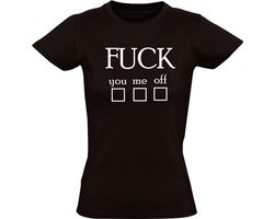 F*CK me, you, off dames t-shirt - funny - grappig - maat S