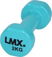 LMX Dumbbells - 2 x 2,0 kg - Vinyl - Lichtblauw