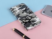 P.C.K. Hoesje/Boekhoesje luxe camouflage print geschikt voor Huawei P SMART 2019 MET Glasfolie