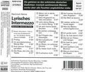 Heine: Lyrisches Intermezzo