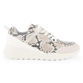 Travelin' Withnell - Leren sneaker dames - Slangenprint - Maat 39