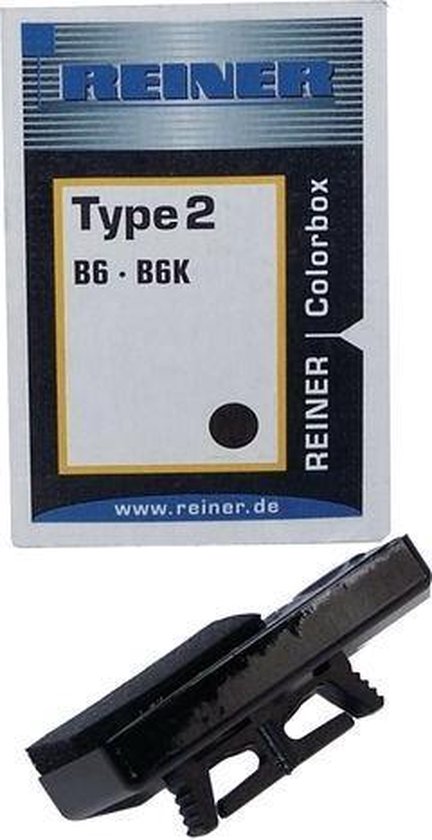 2 Tampons Encreurs De Rechange Reiner B6K - Noir, Pour Tampons Encreurs Compatibles