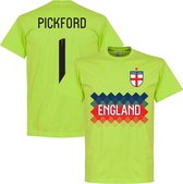 T-shirt de l'équipe de gardien de but England Pickford 1 - Vert vif - XL