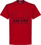 AC Milan San Siro Coördinaten T-Shirt - Rood - M