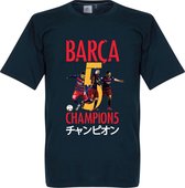 Barcelona World Cup 2015 Winners T-Shirt - Navy - S