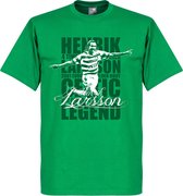 Henrik Larsson Celtic Legend T-Shirt - Groen - L