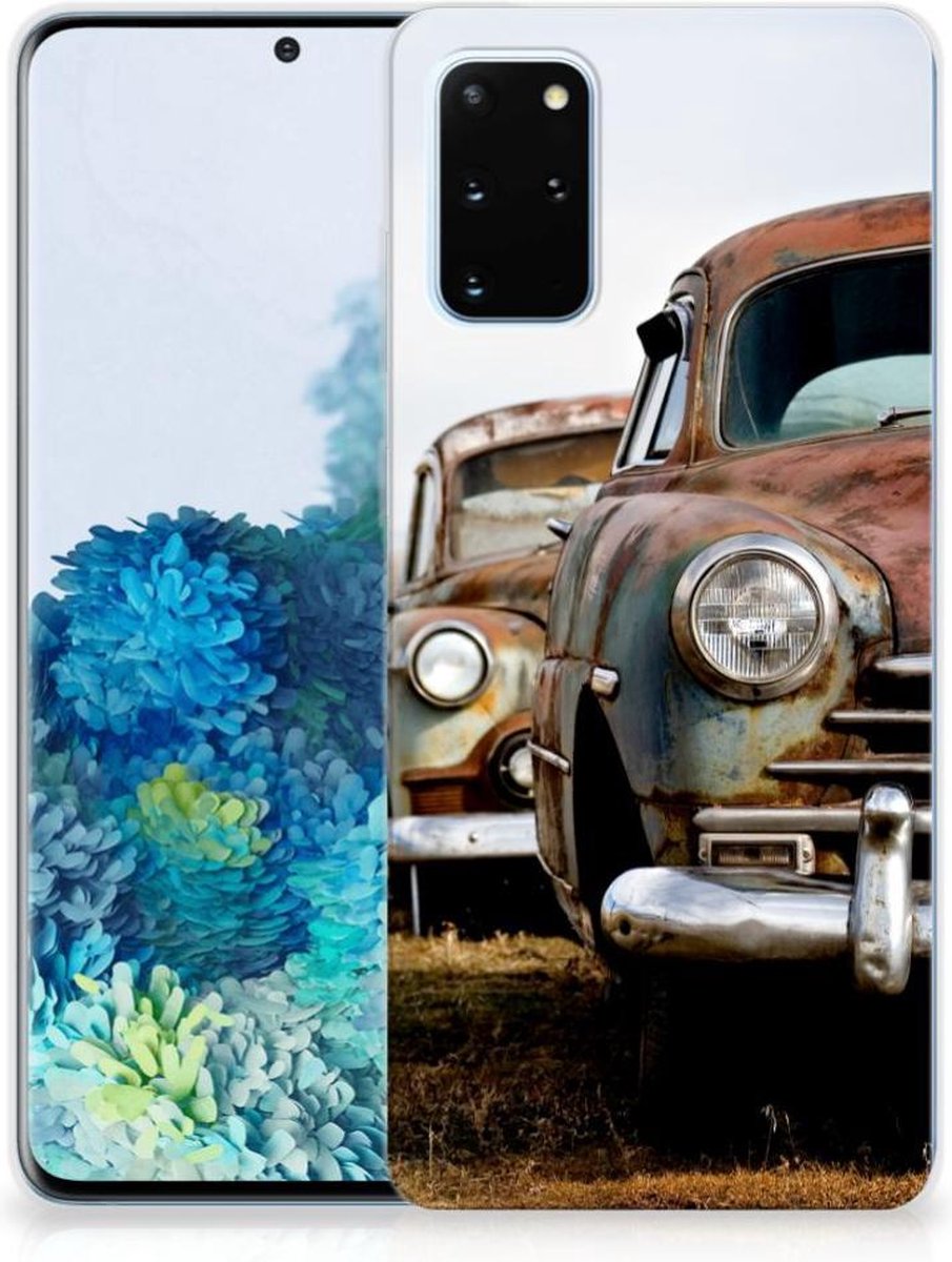 Samsung Galaxy S20 Plus Siliconen Hoesje met foto Vintage Auto