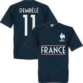 Frankrijk Dembele 11 Team T-Shirt - Navy - XXXL