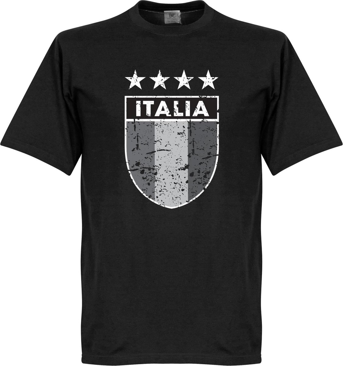 Italia Vintage Logo T-shirt - Zwart - XXL