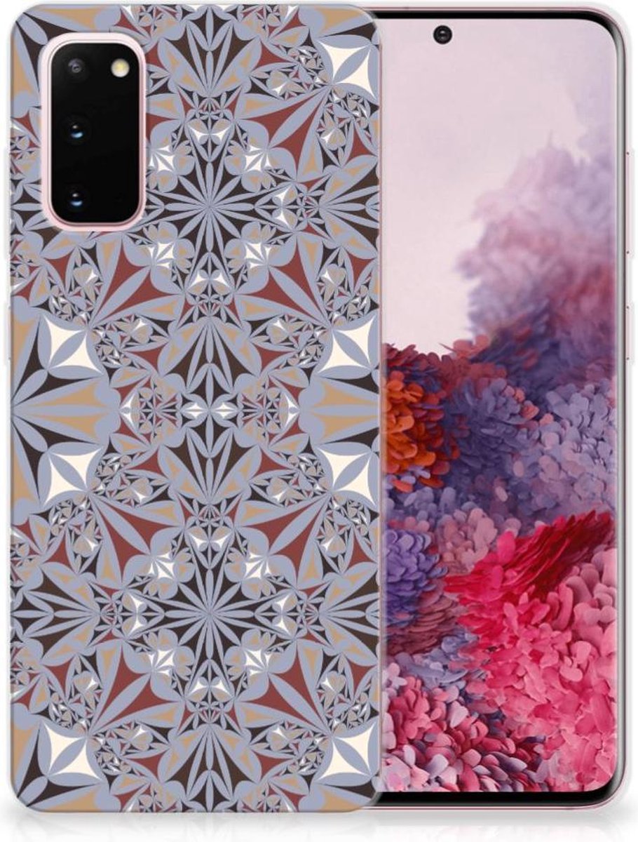 Samsung Galaxy S20 TPU Siliconen Hoesje Flower Tiles