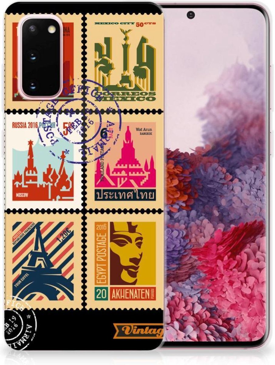 Samsung Galaxy S20 Siliconen Back Cover Postzegels
