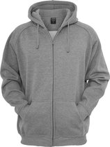 Heren Sweatvest - Extra dik en zacht: Zip Hoody grijs