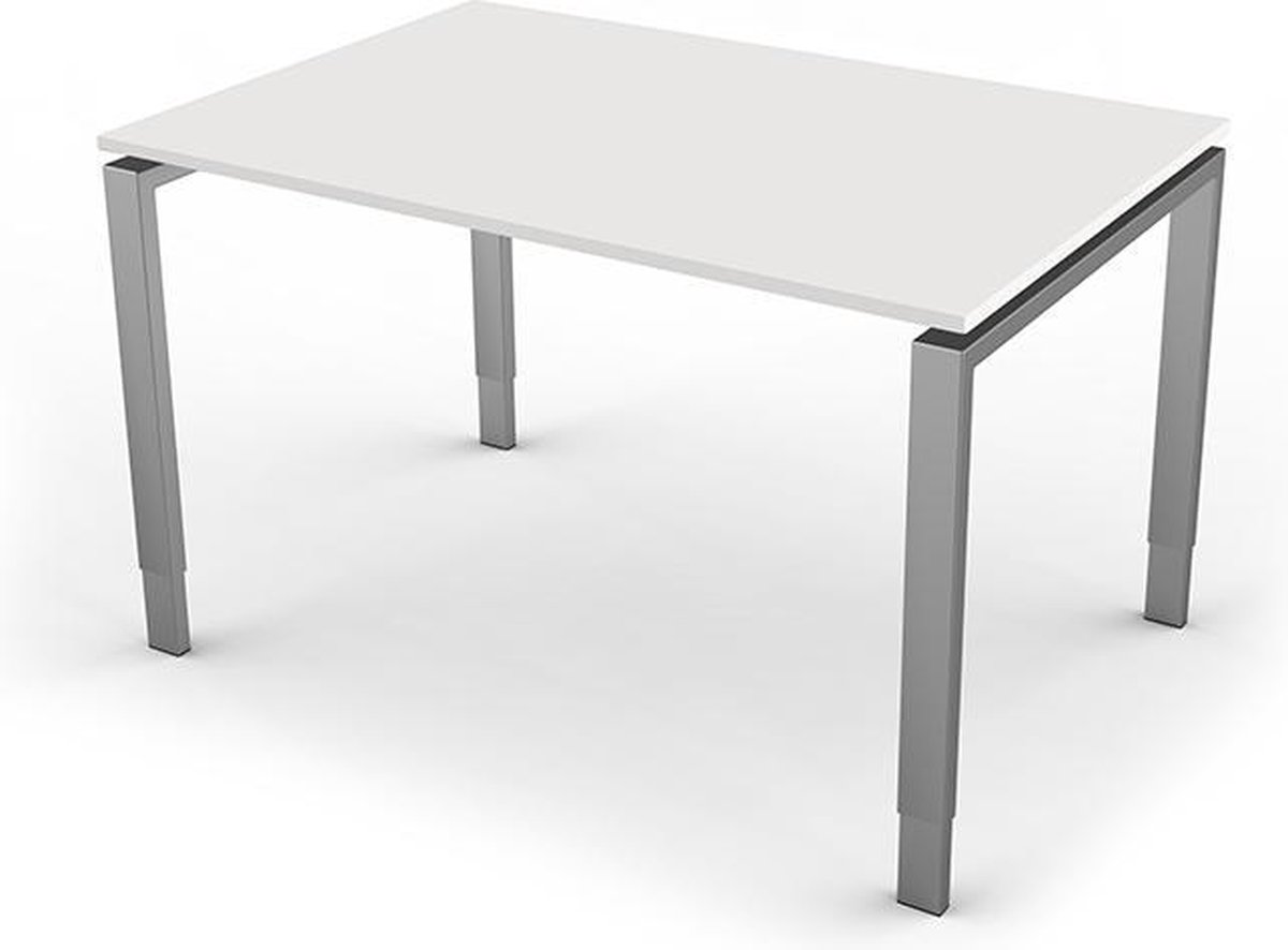 Eettafel Beta 120cm wit hoogte verstelbaar